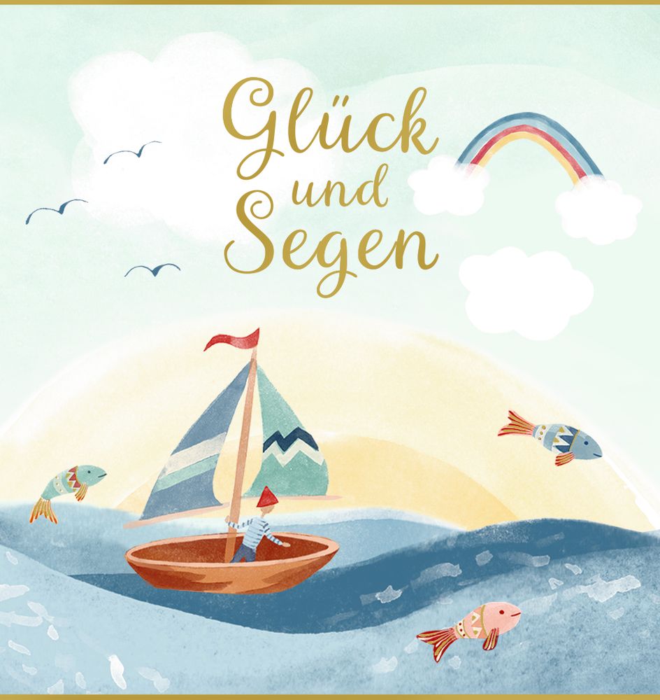 Wunscherfüller zur Kommunion - Gute Wünsche & Fischfigur Wunscherfüller zur Kommunion - Gute Wünsche & Fischfigur