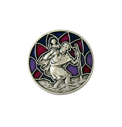 Autohaftplakette - Christophorus & Magnet Autohaftplakette - Christophorus & Magnet