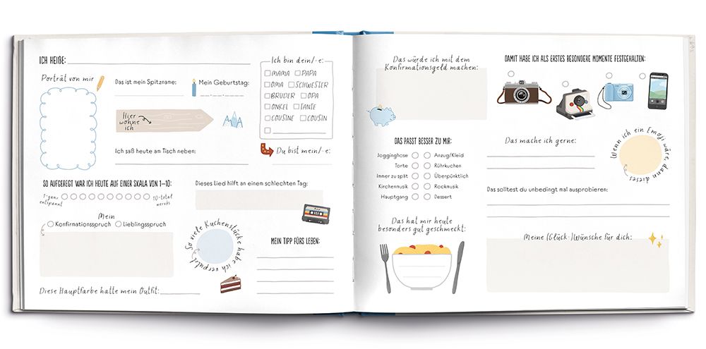 Buch zur Konfirmation – Erinnerungsalbum