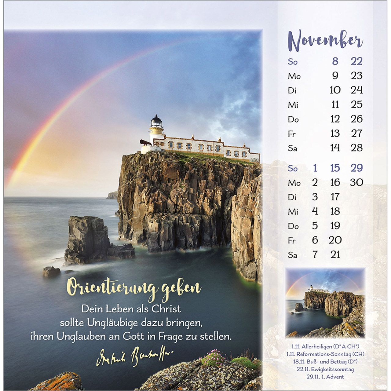 Tischkalender - Gott ist für dich & 2026