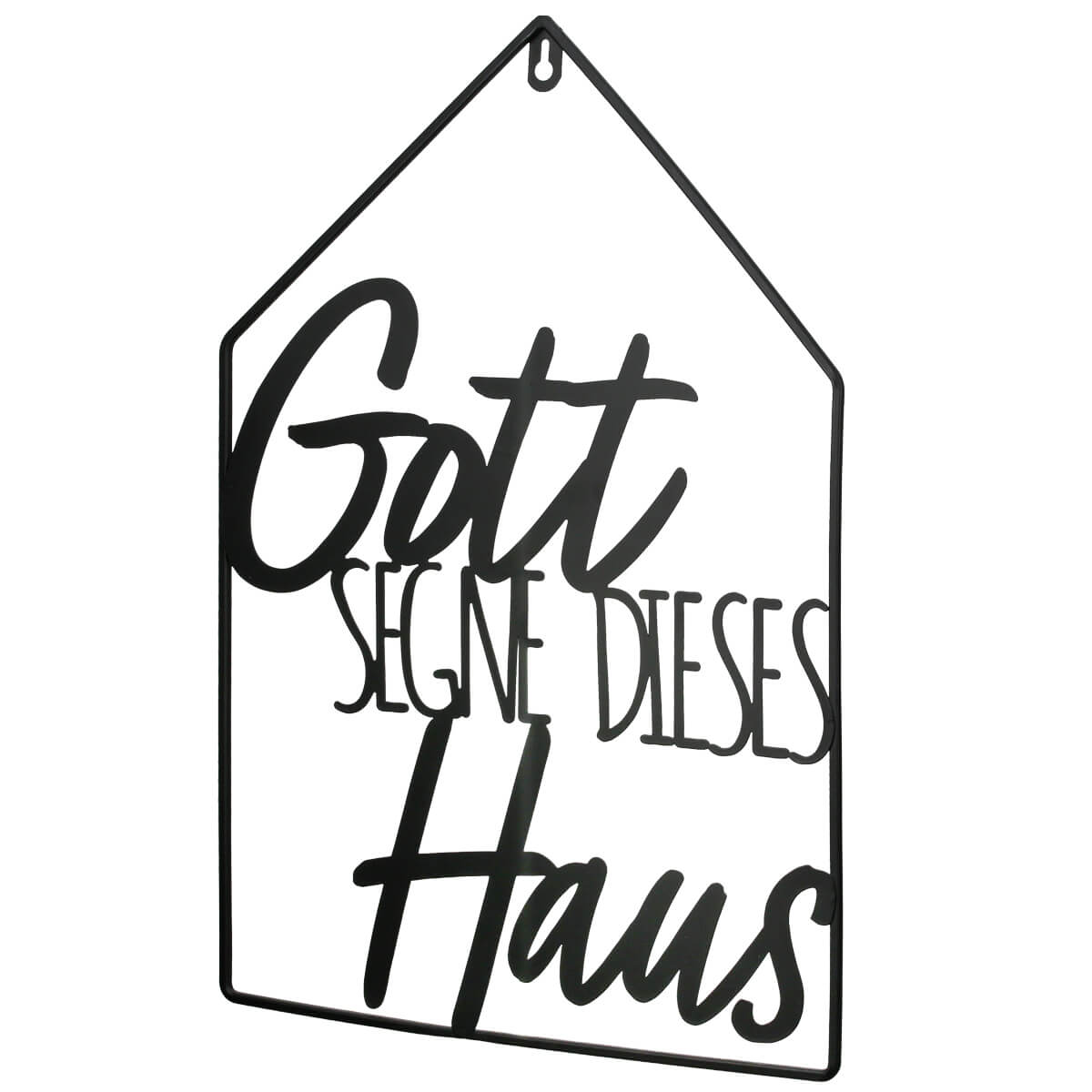 Wand-Haussegen – Gott segne dieses Haus & Metall