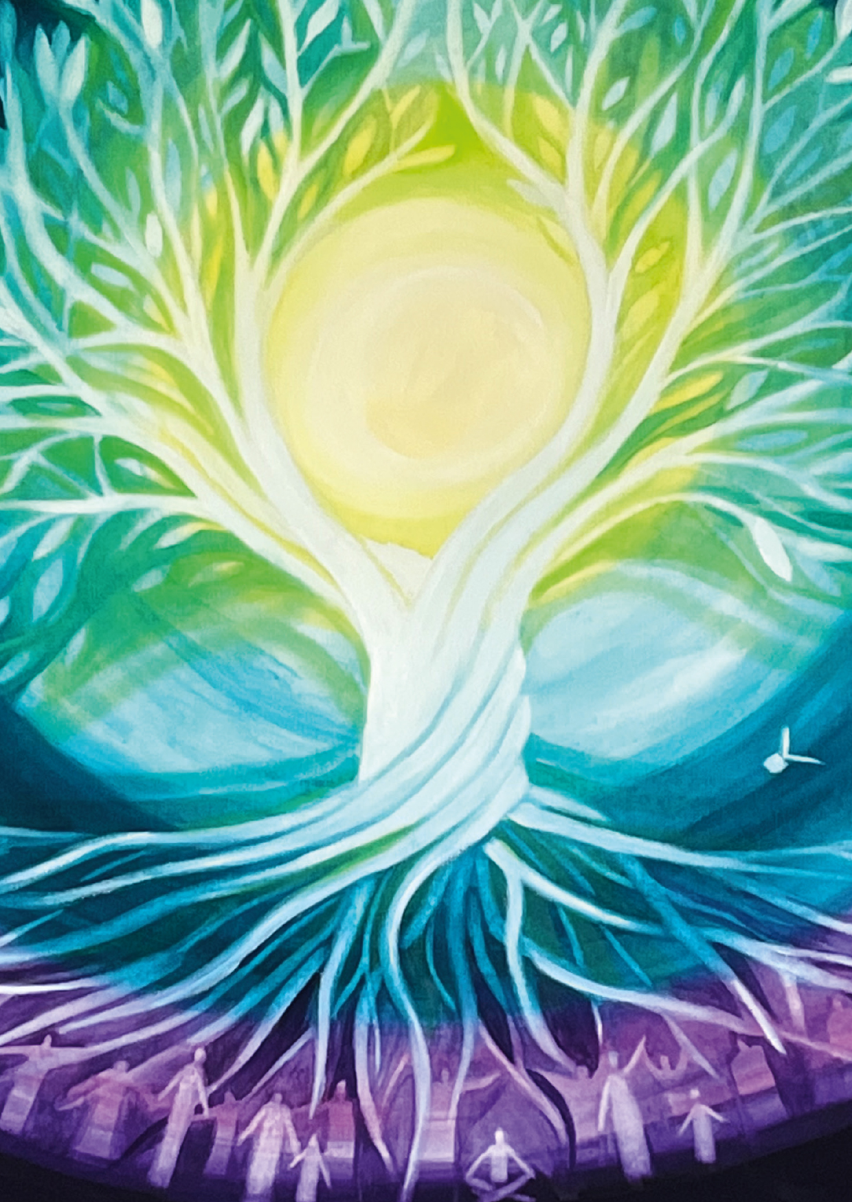 Neutrale Karte - Lebensbaum & Sonne Neutrale Karte - Lebensbaum & Sonne