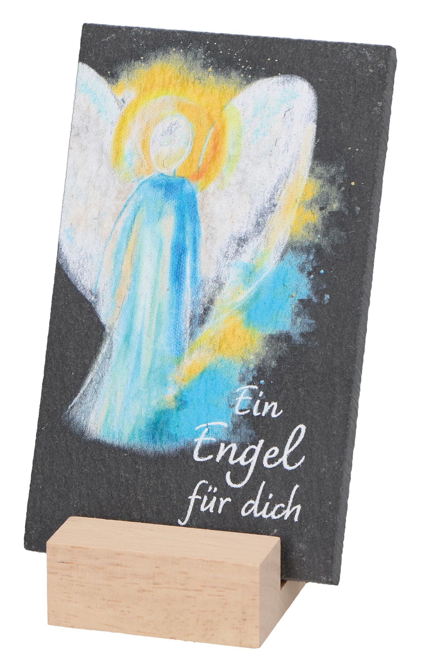 Schiefertafel - Ein Engel für dich & Sockel