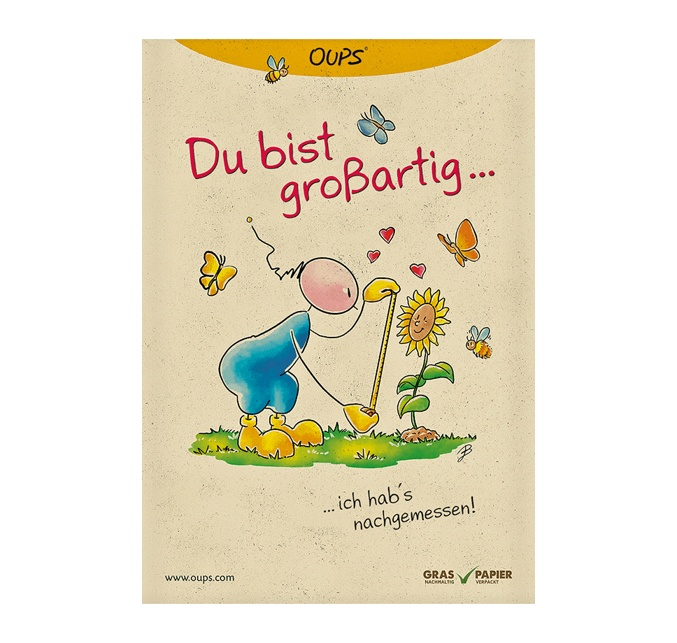 Samenpackung - Sonnenblume & Du bist großartig...