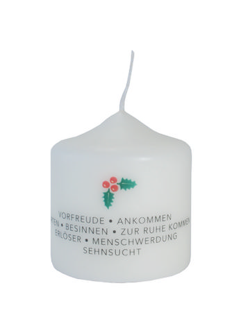 Weihnachtskerze - Advent begleite dich