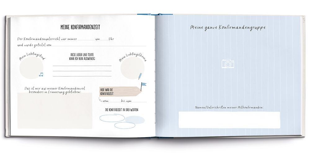 Buch zur Konfirmation – Erinnerungsalbum