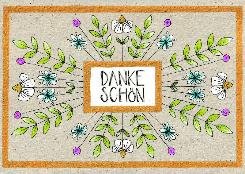 Karte zum Dank – Dankeschön