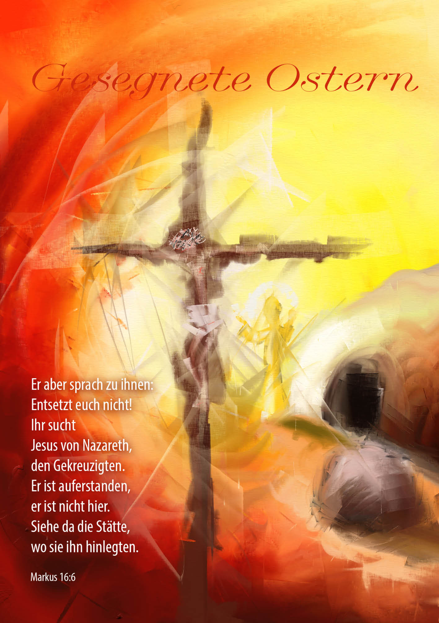 Karte zu Ostern – Auferstehung zum Leben