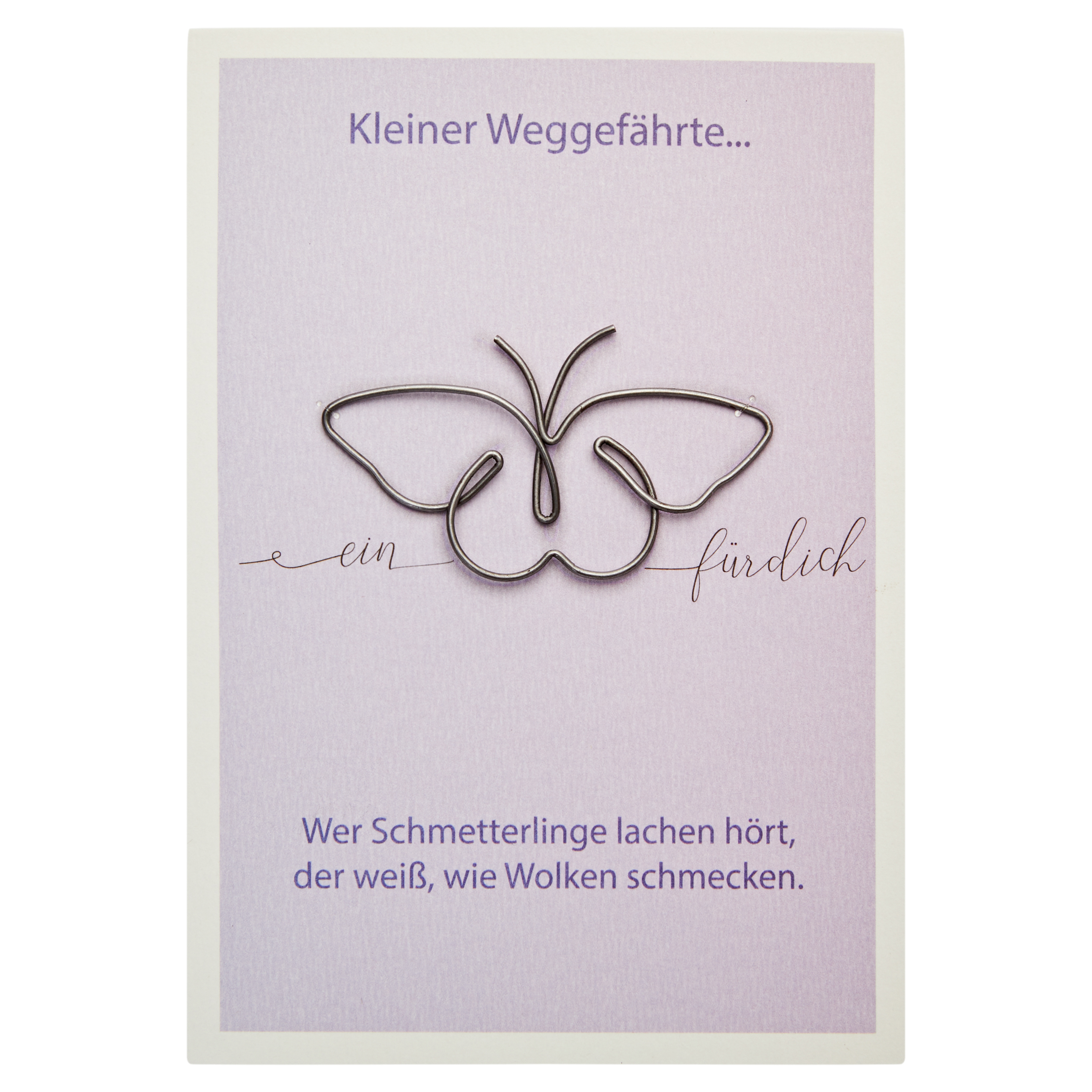 Geschenk-Karte - Schmetterling & Draht