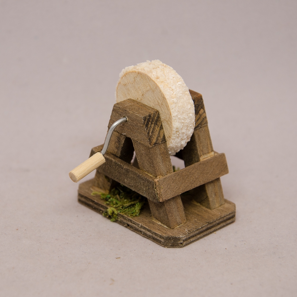 Krippenzubehör - Schleifstein Krippenzubehör - Schleifstein