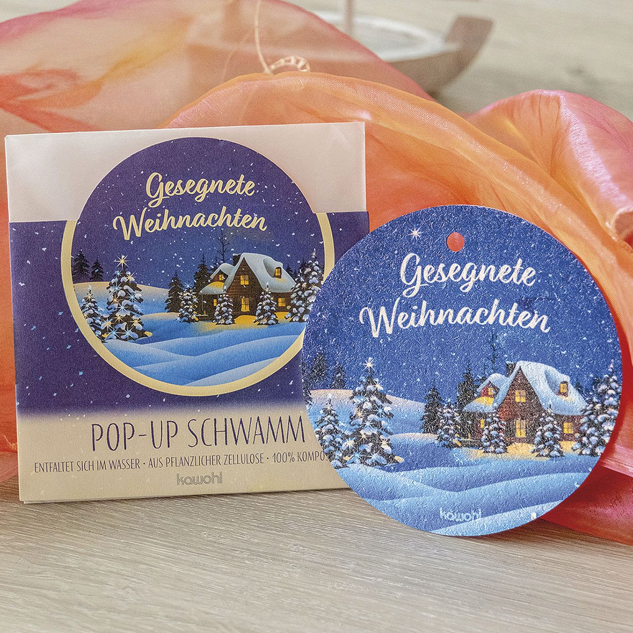 Pop-up-Schwamm - Gesegnete Weihnachten