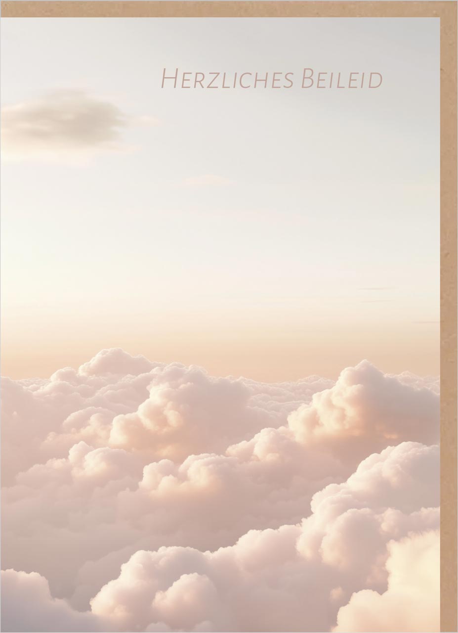 Trauerkarte - Von guten Mächten