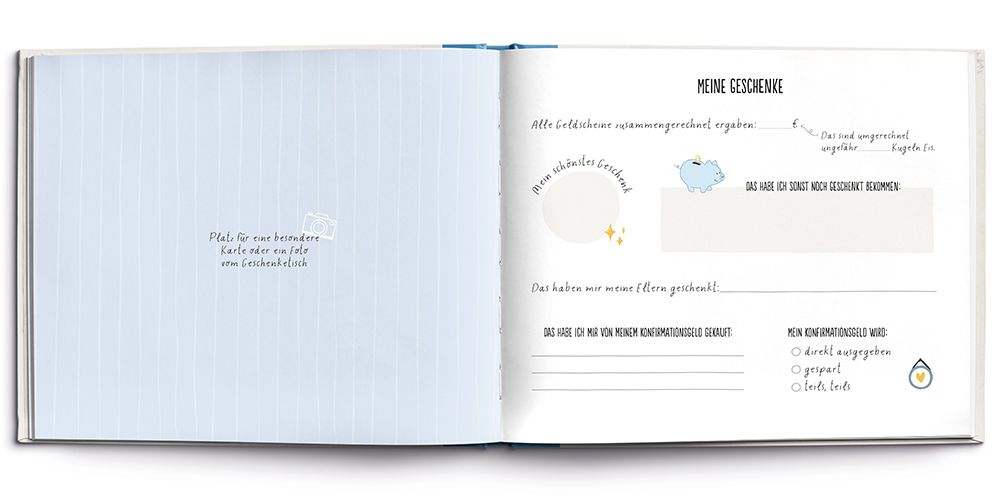 Buch zur Konfirmation – Erinnerungsalbum