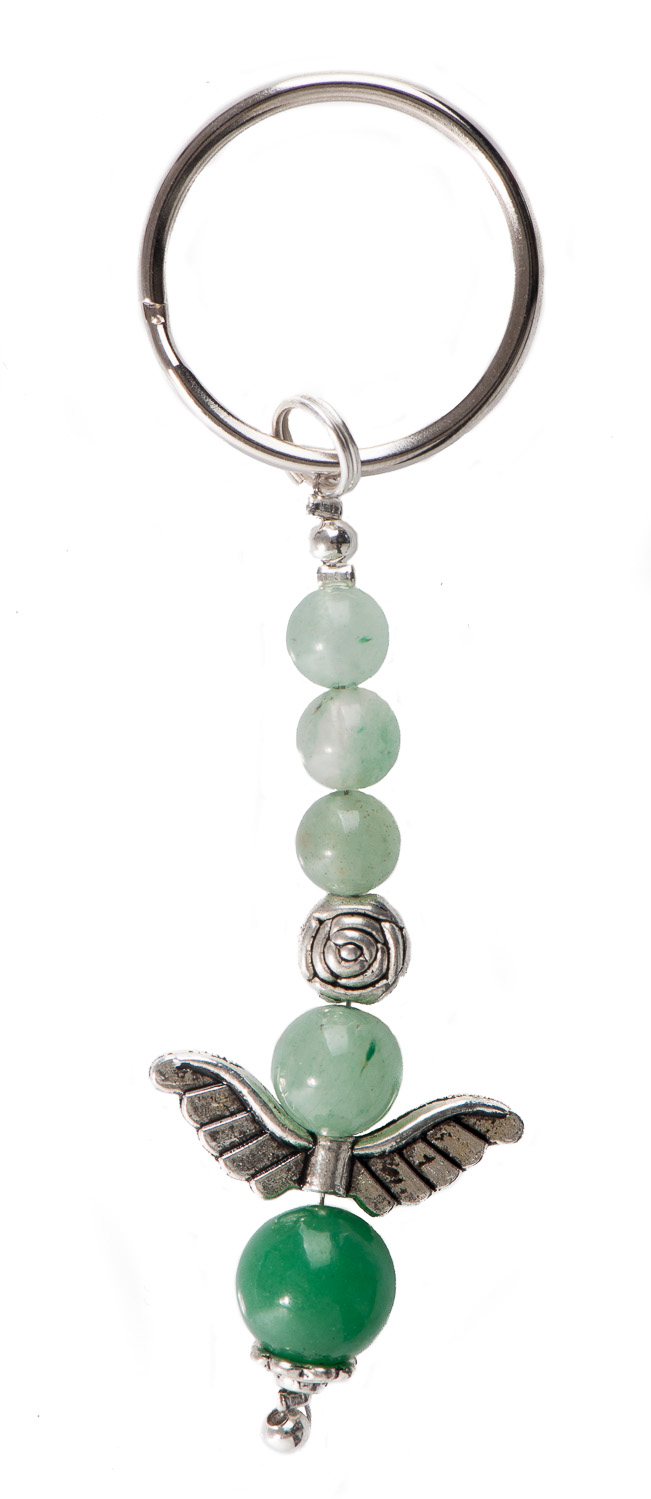 Schlüsselanhänger - Schutzengel & Aventurin Schlüsselanhänger - Schutzengel & Aventurin