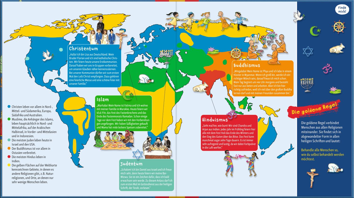 Kinderbuch - Entdecke die Religionen der Welt