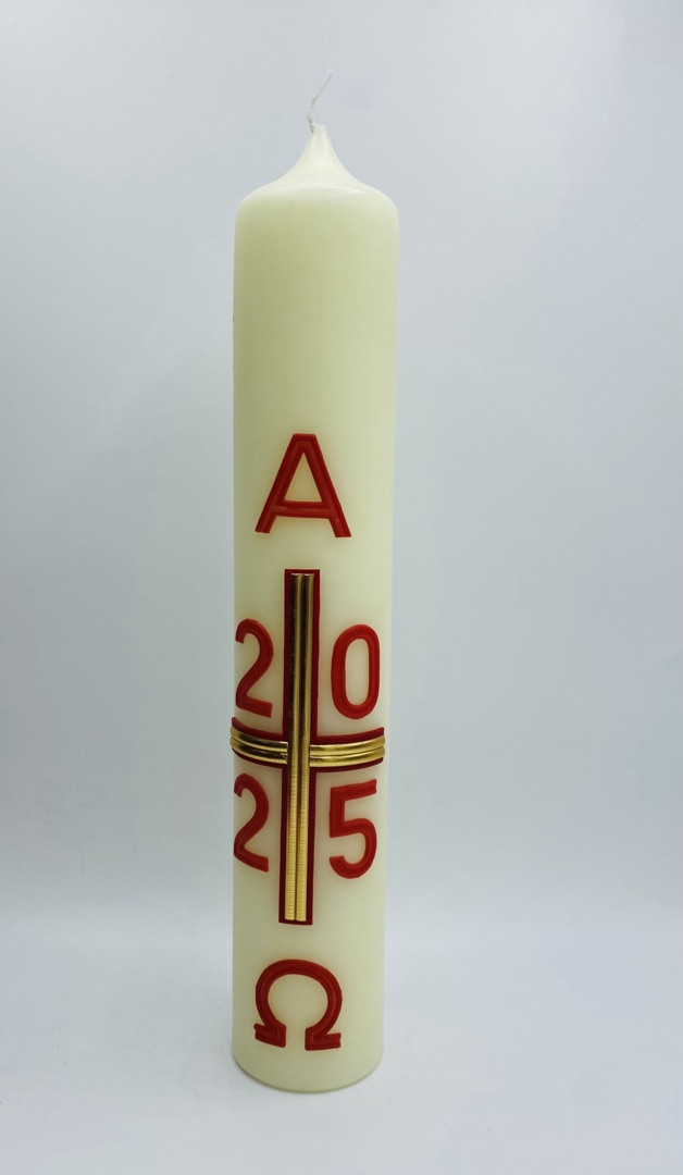 Osterkerze - 35 cm & Jahreszahl