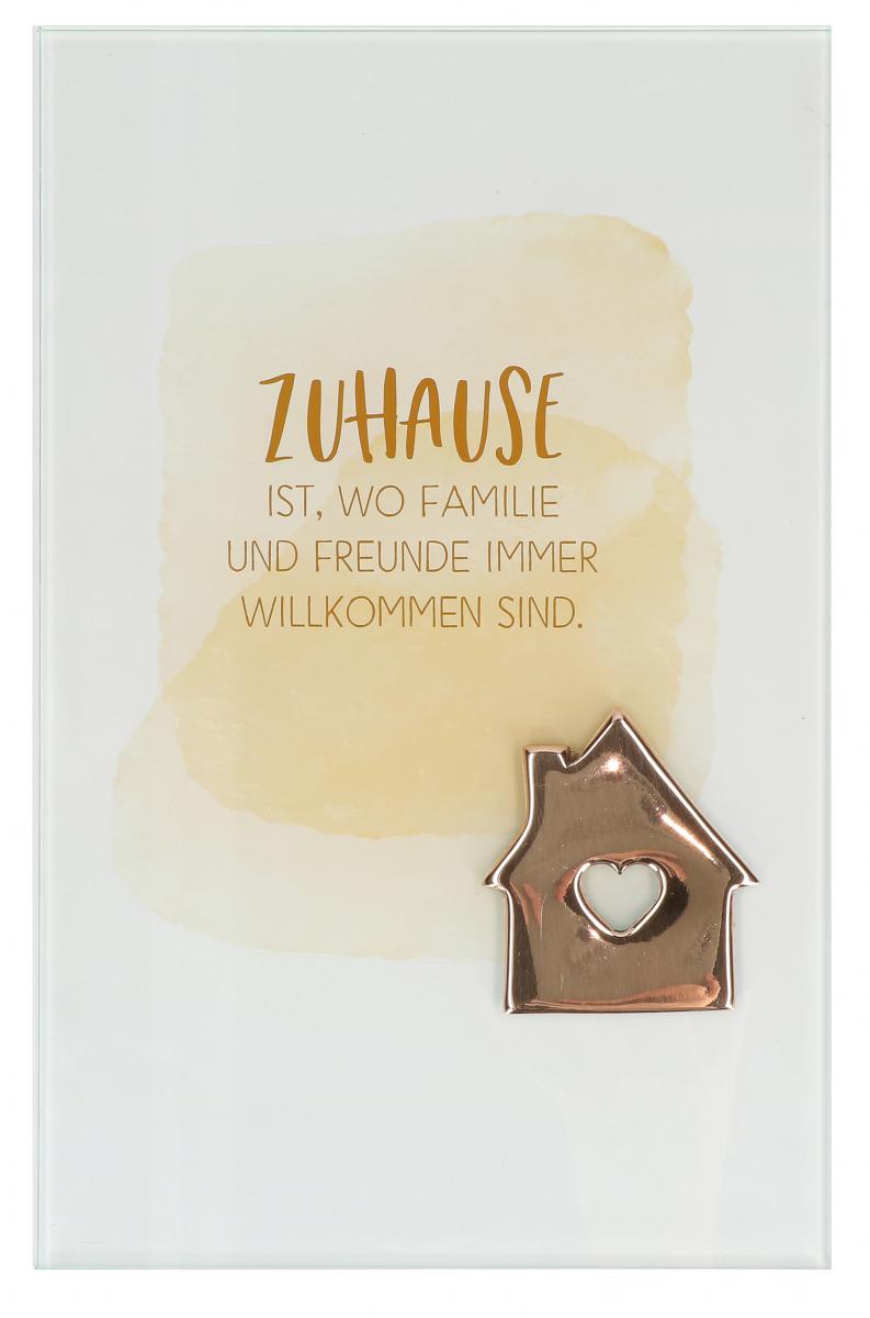 Glastafel - Zuhause & Bronzehaus