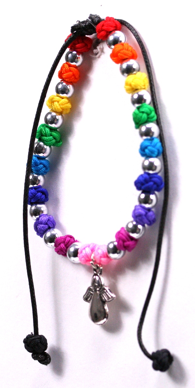 Armband - Schutzengel & Bunte Knoten Armband - Schutzengel & Bunte Knoten