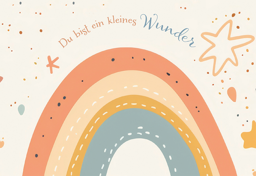 Karte zur Geburt - Du bist ein kleines Wunder