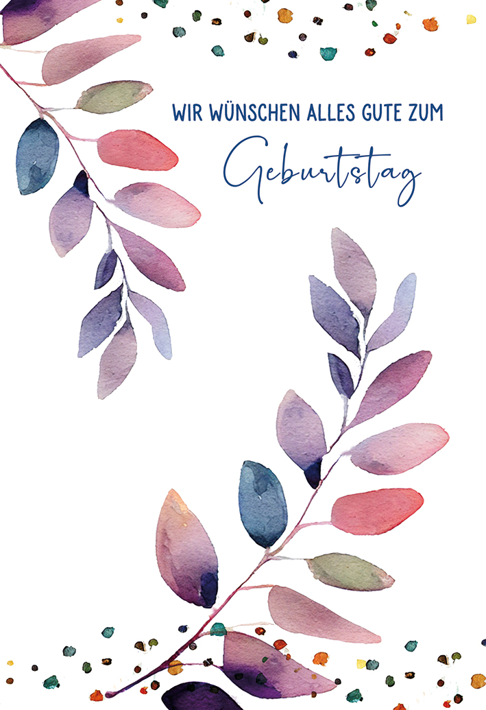 Karte zum Geburtstag - Dein neues Lebensjahr Karte zum Geburtstag - Dein neues Lebensjahr