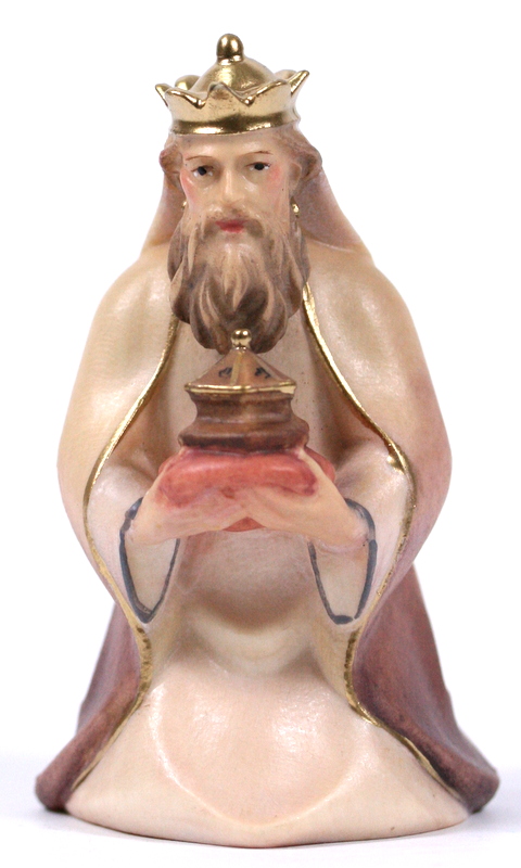 Komet-Krippe - König weiß kniend Komet-Krippe - König weiß kniend