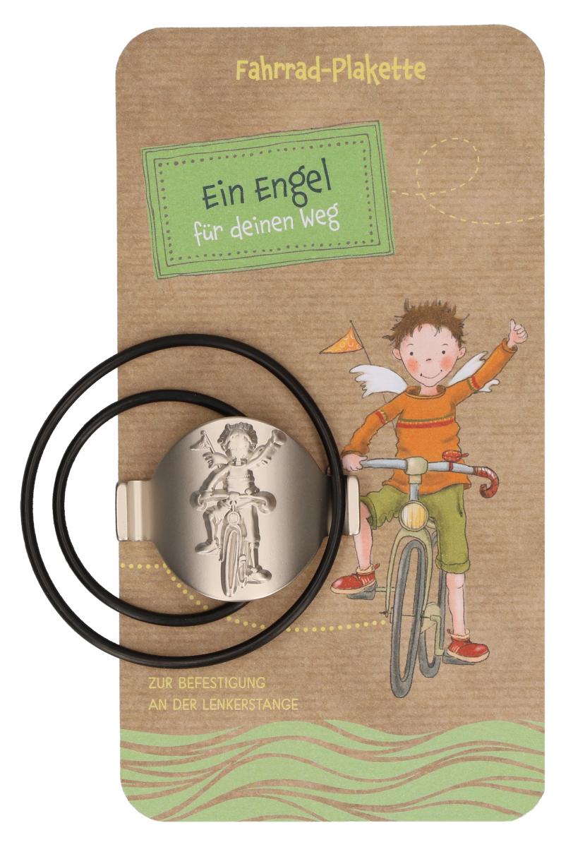 Fahrrad-Plakette - Ein Engel für deinen Weg & Junge Fahrrad-Plakette - Ein Engel für deinen Weg & Junge