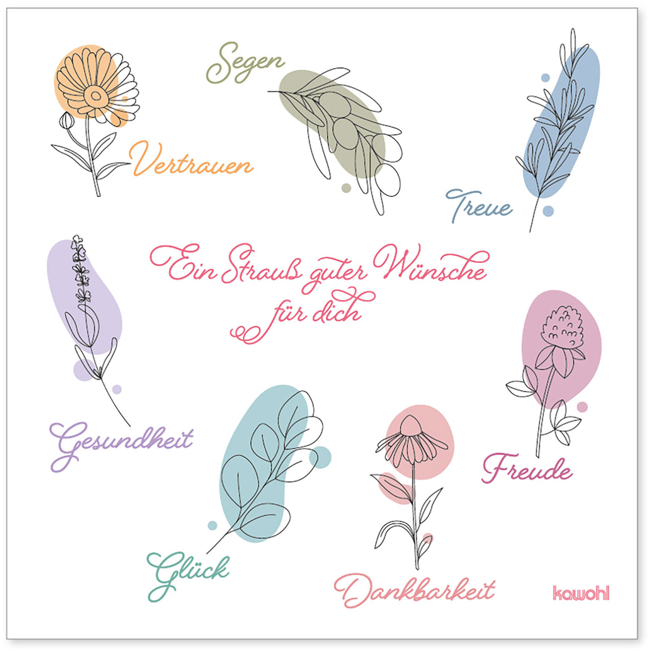 Servietten - Segen, Treue, Vertrauen, Liebe Servietten - Segen, Treue, Vertrauen, Liebe