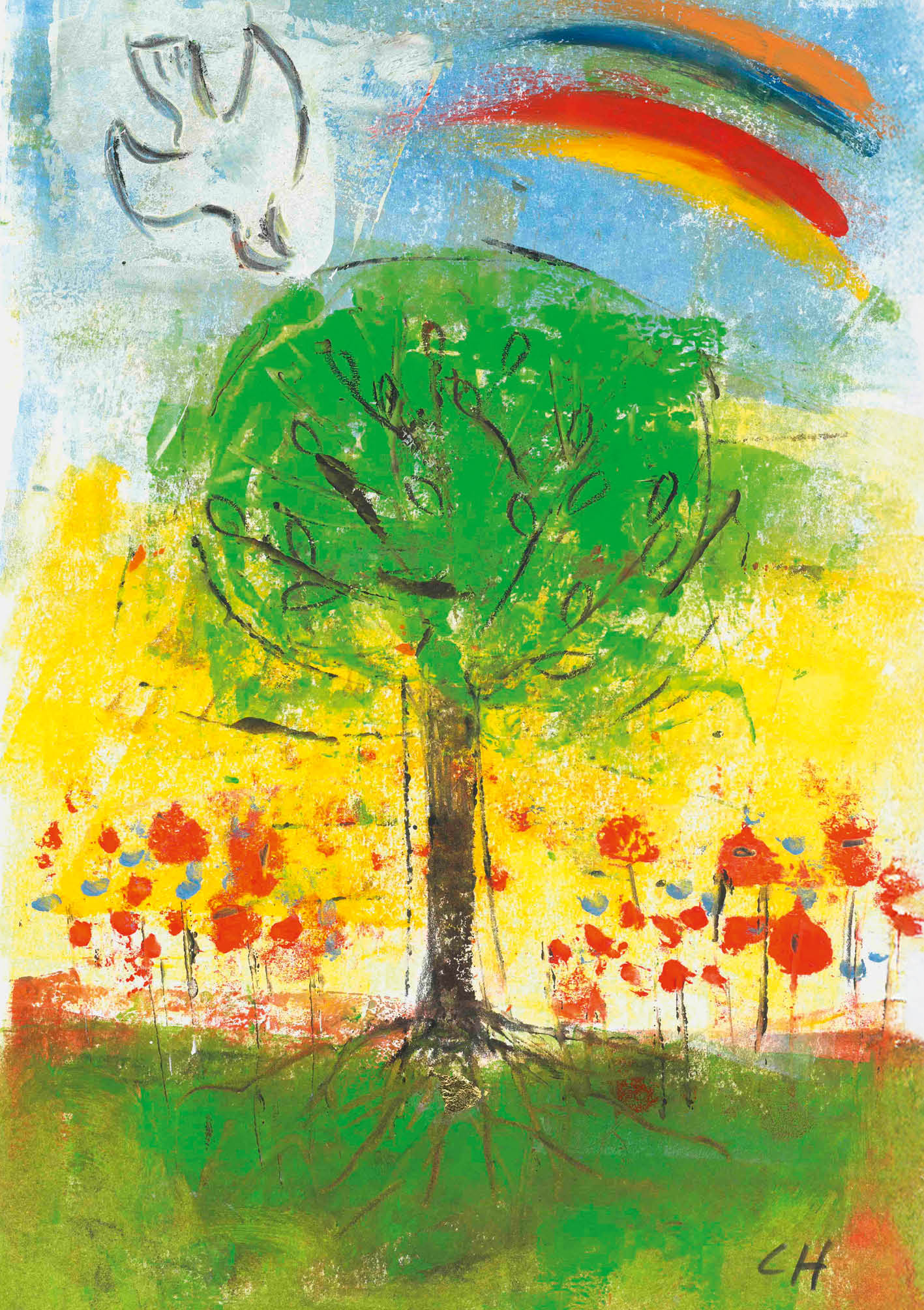 Neutrale Karte – Wunderbare Schöpfung & Taube