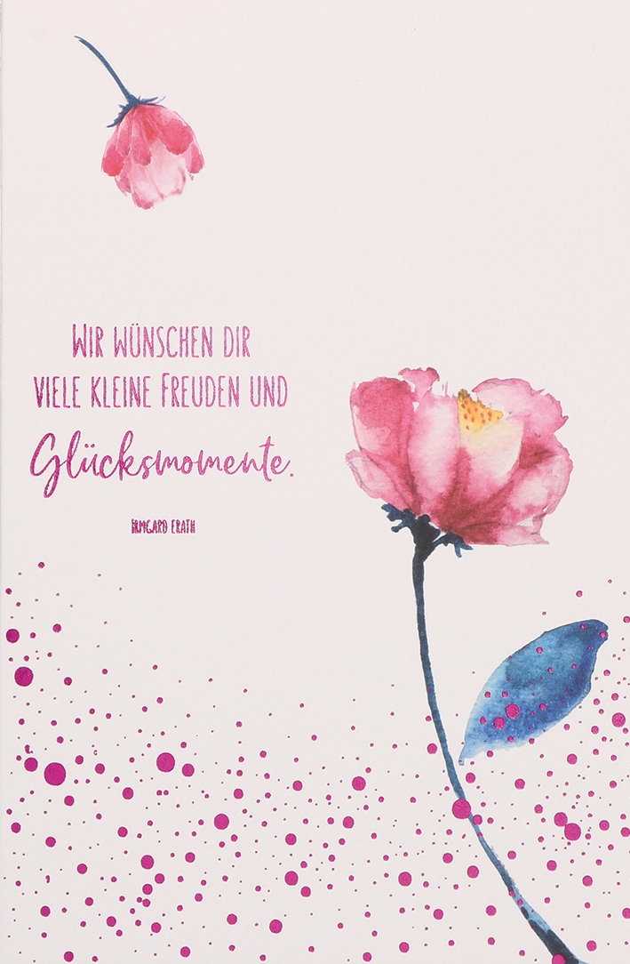 Karte zum Geburtstag - Glücksmomente