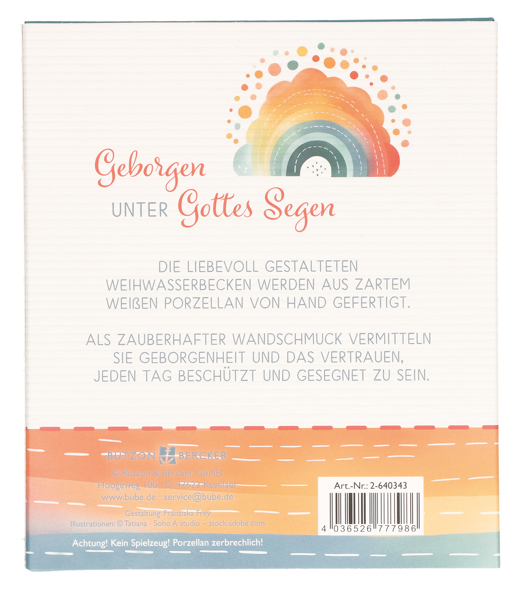 Weihwasserbecken - Geborgen unter Gottes Segen