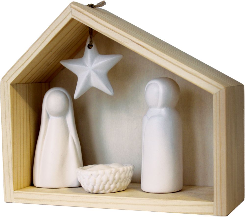 Weihnachts-Krippe - Schlicht & Klein