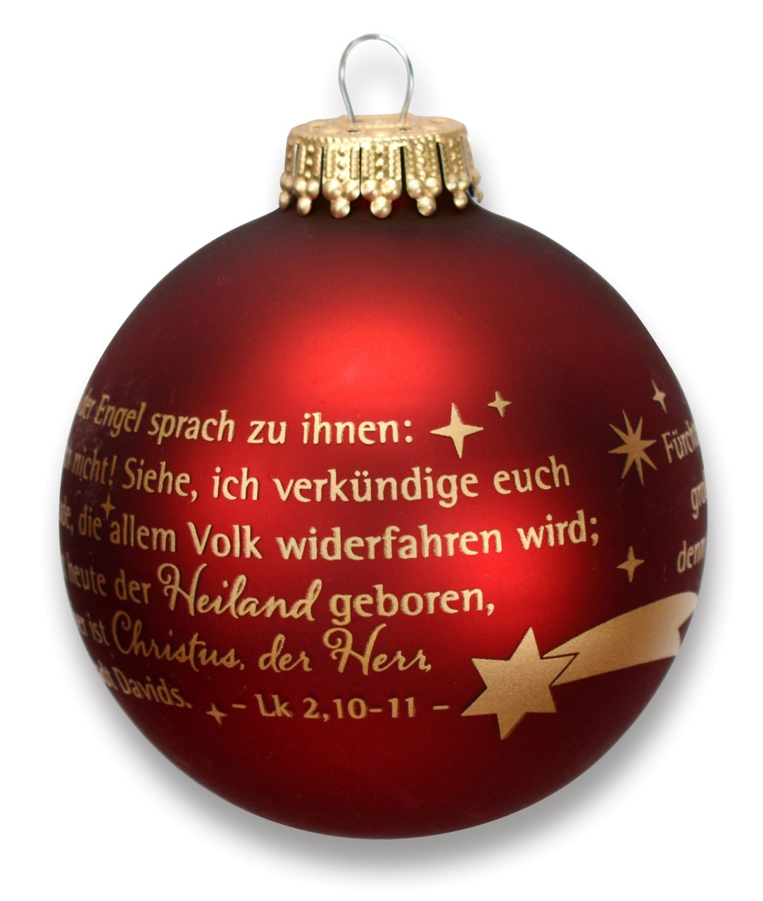 Christbaumkugel - Und der Engel sprach zu ihnen Christbaumkugel - Und der Engel sprach zu ihnen