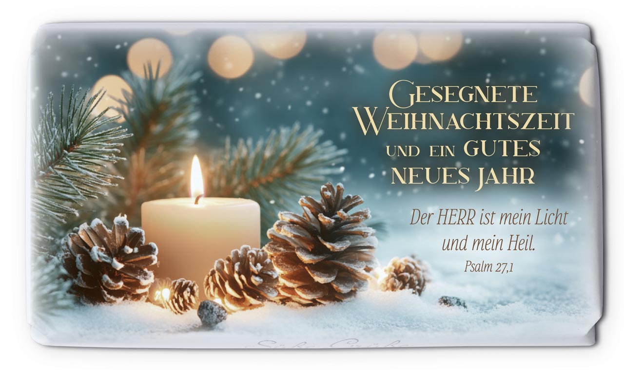 Geschenk-Schokolade - Gesegnete Weihnachten