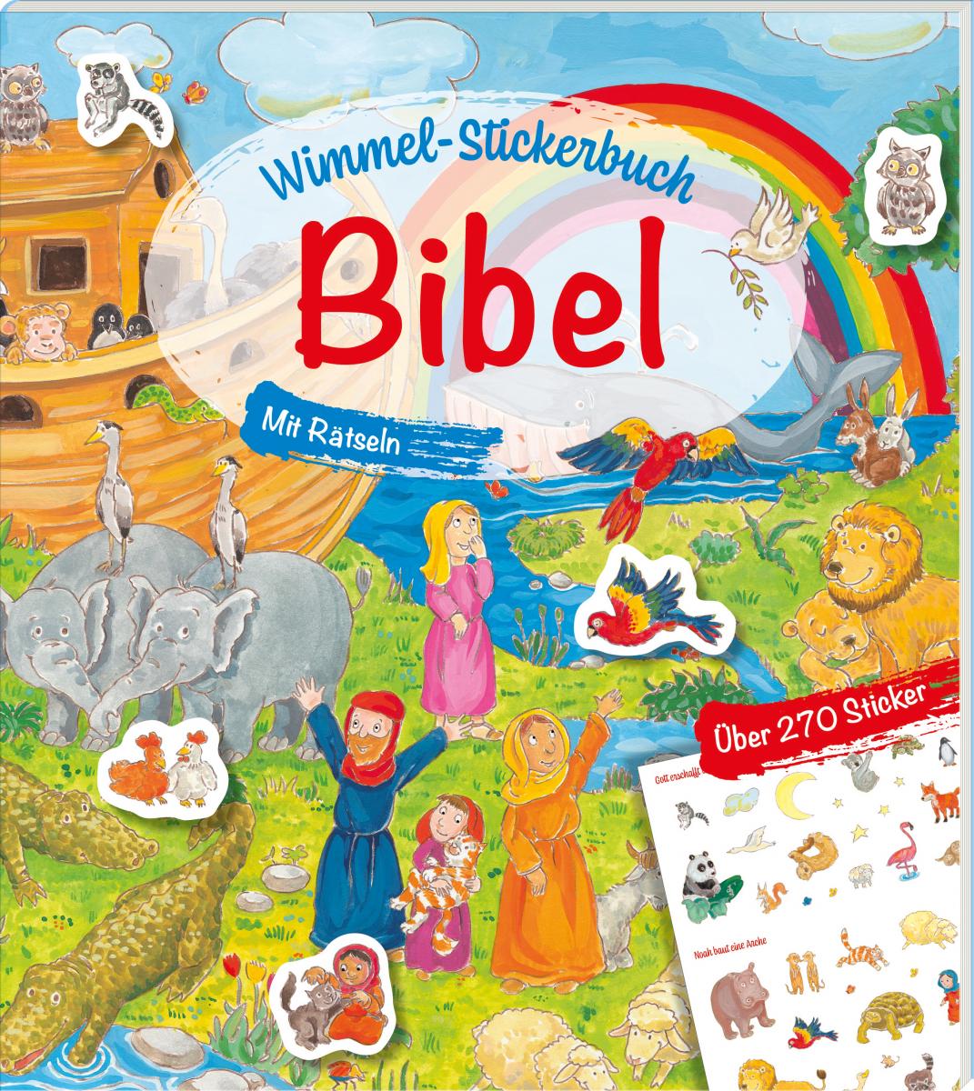 Kinderbuch - Bibel-Wimmel-Stickerbuch