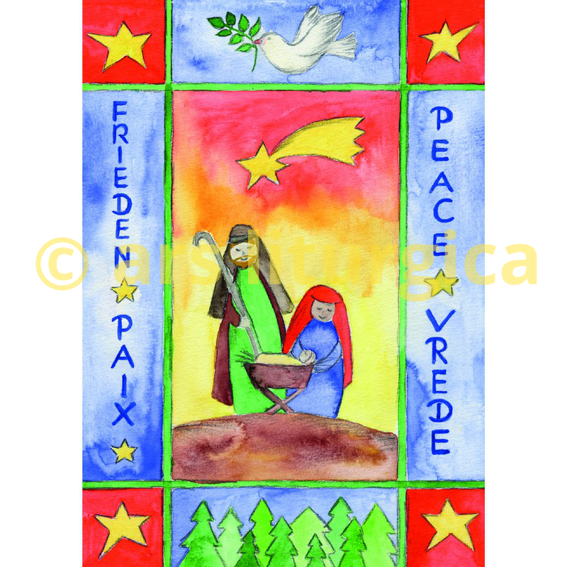 Weihnachtskarte - Friedenskrippe Weihnachtskarte - Friedenskrippe