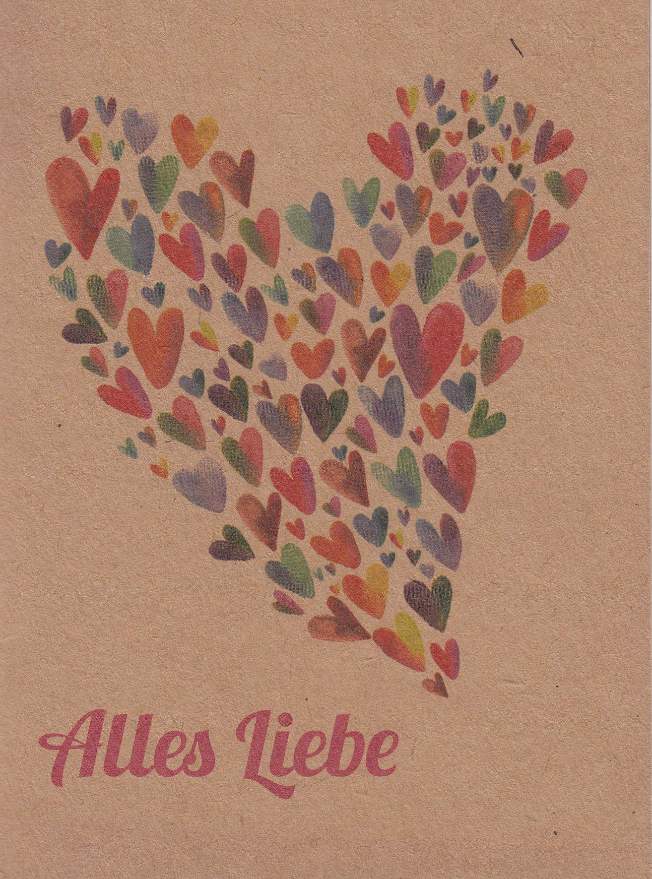 Neutrale Karte - Alles Liebe & Herz