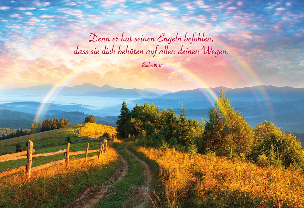 Karte zum Geburtstag - Denn er hat seinen Engeln befohlen... Karte zum Geburtstag - Denn er hat seinen Engeln befohlen...