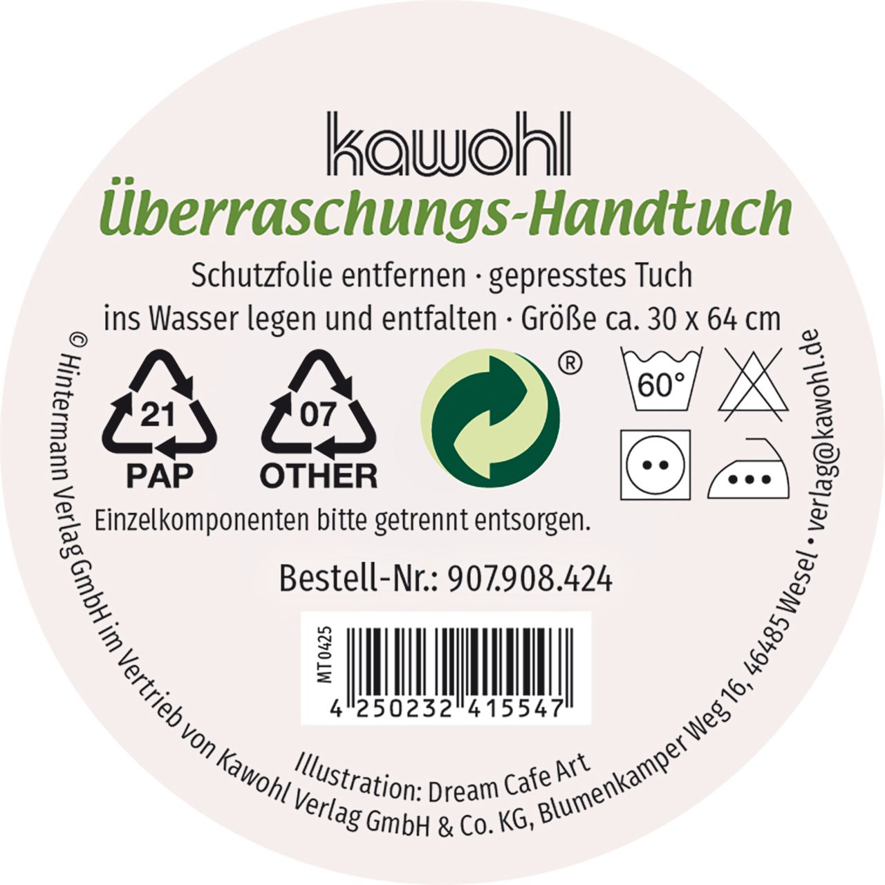 Überraschungs-Handtuch – Du bist ein Geschenk
