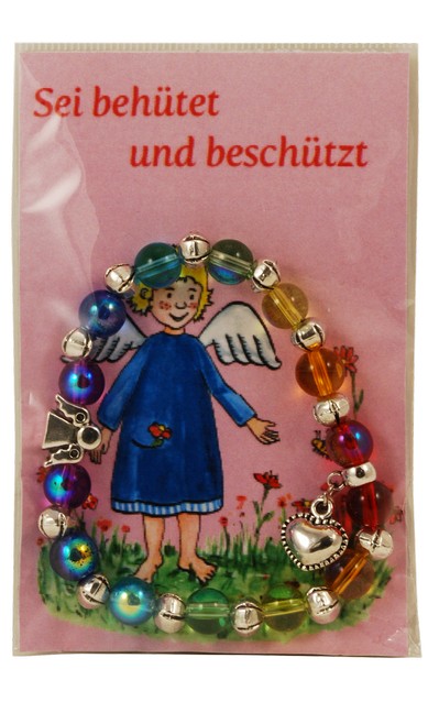 Kinderarmband - Sei behütet und beschützt & Regenbogen Kinderarmband - Sei behütet und beschützt & Regenbogen