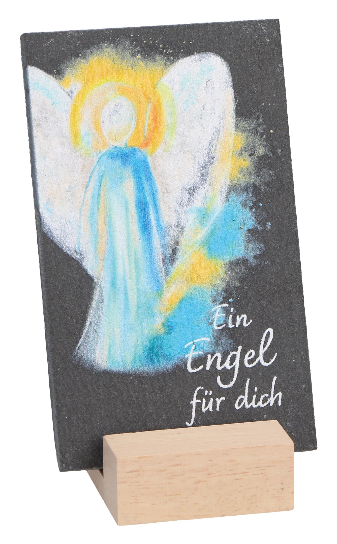 Schiefertafel - Ein Engel für dich & Sockel