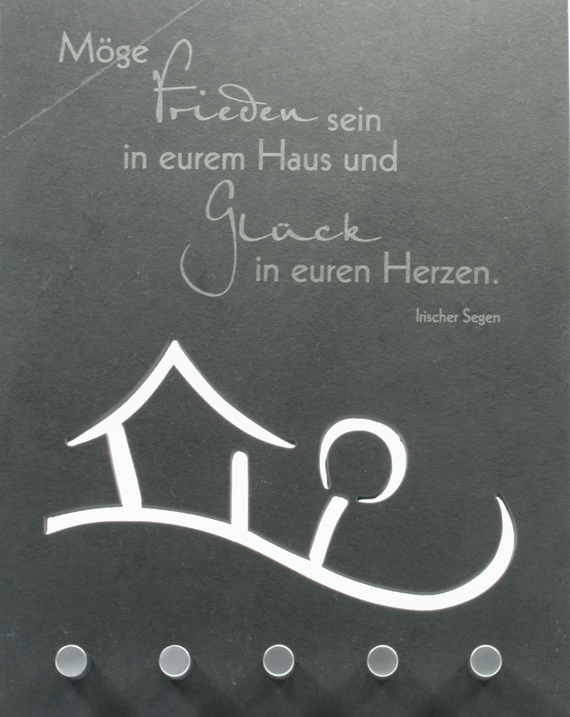 Schiefertafel - Schlüsselbrett & Frieden Schiefertafel - Schlüsselbrett & Frieden