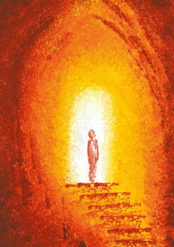 Karte zur Trauer - Weg ins Licht Karte zur Trauer - Weg ins Licht