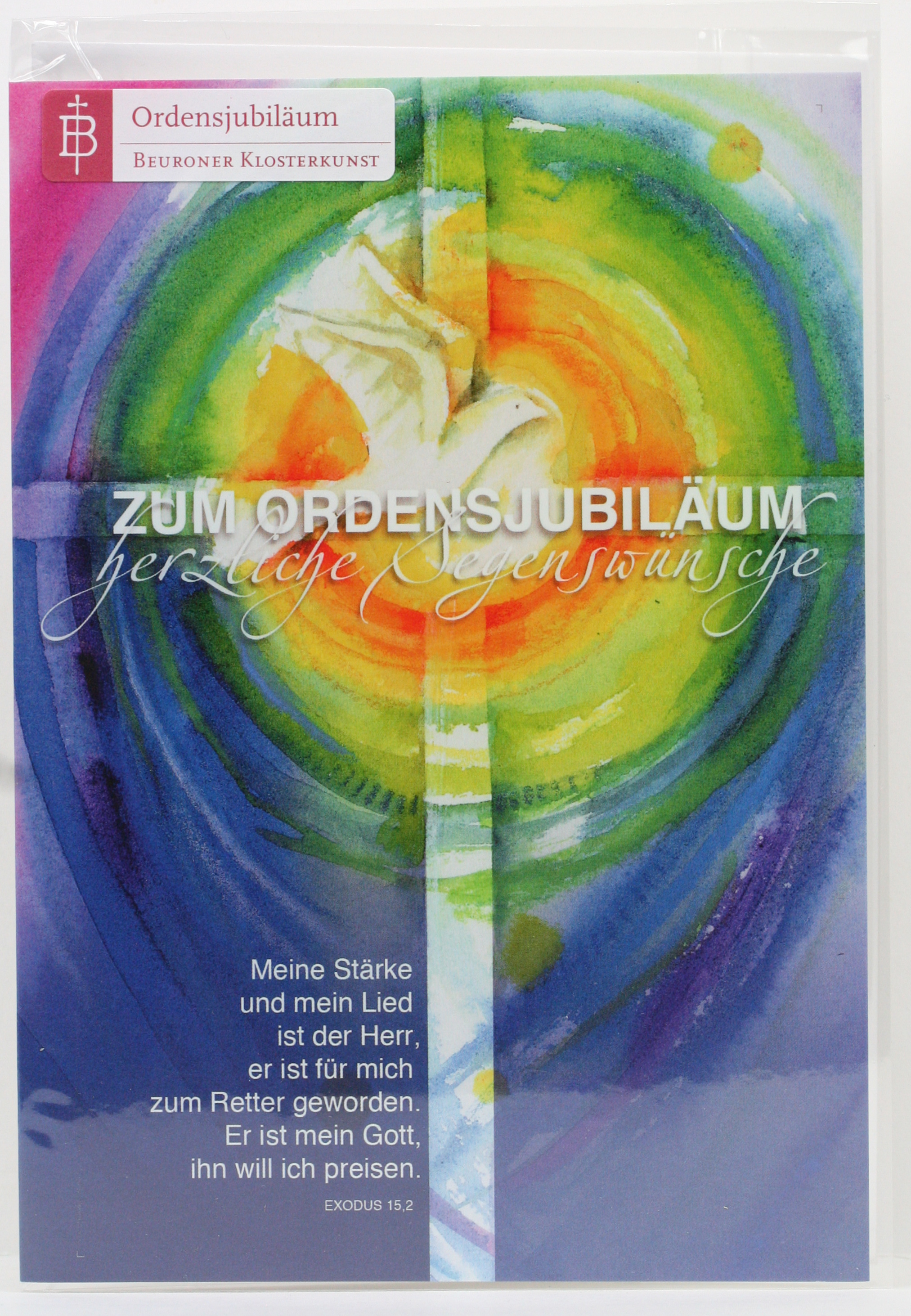 Karte zum Ordensjubiläum - Gestärkte Zeit Karte zum Ordensjubiläum - Gestärkte Zeit