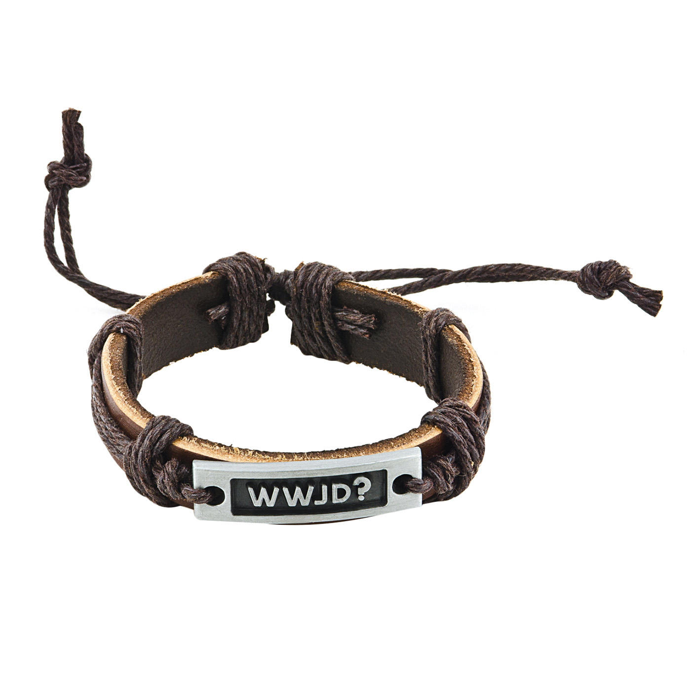 Armband - Leder & WWJD Armband - Leder & WWJD