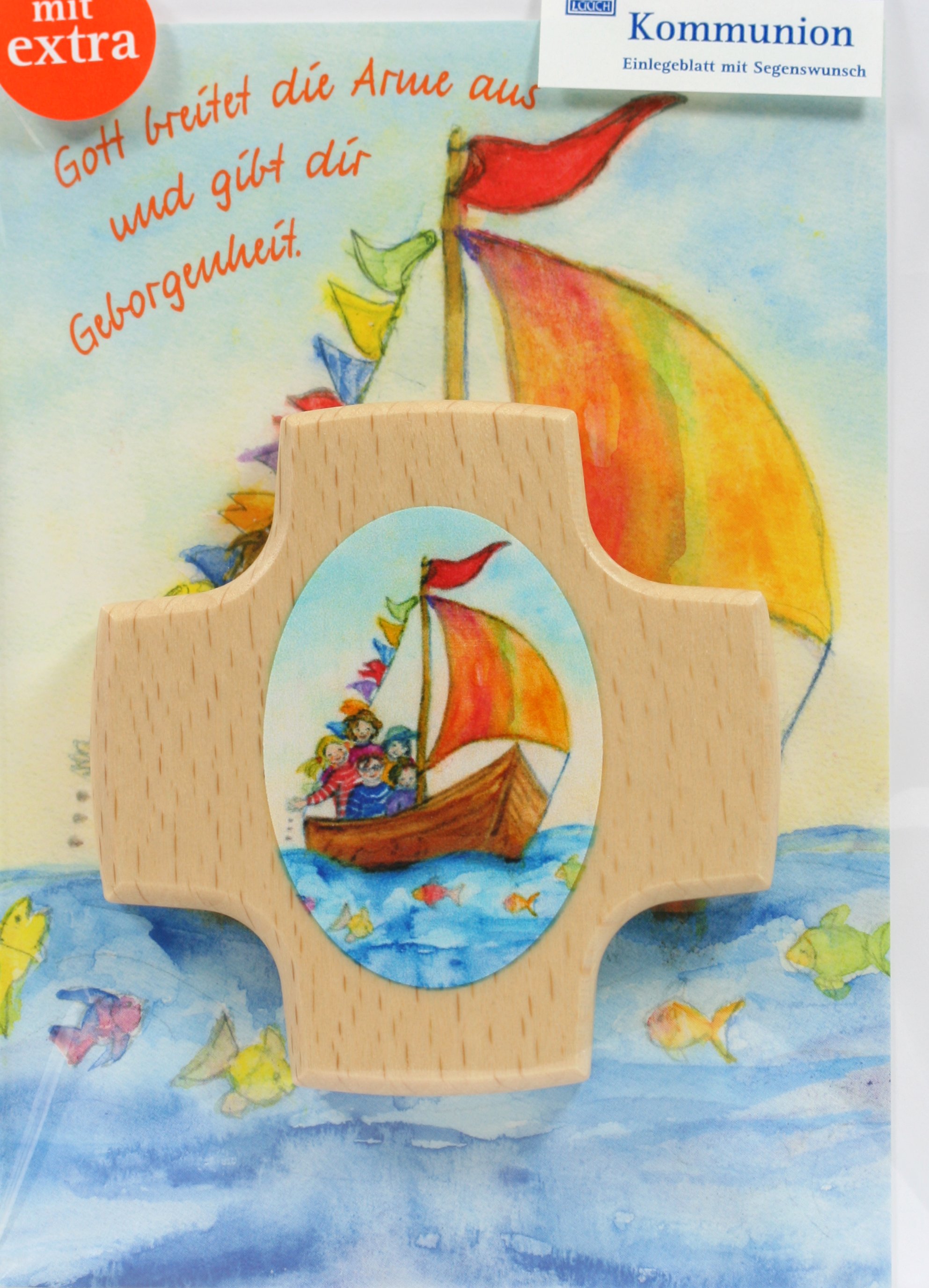 Kommunionkarte -  Gemeinschaft & Kinderkreuz Kommunionkarte -  Gemeinschaft & Kinderkreuz