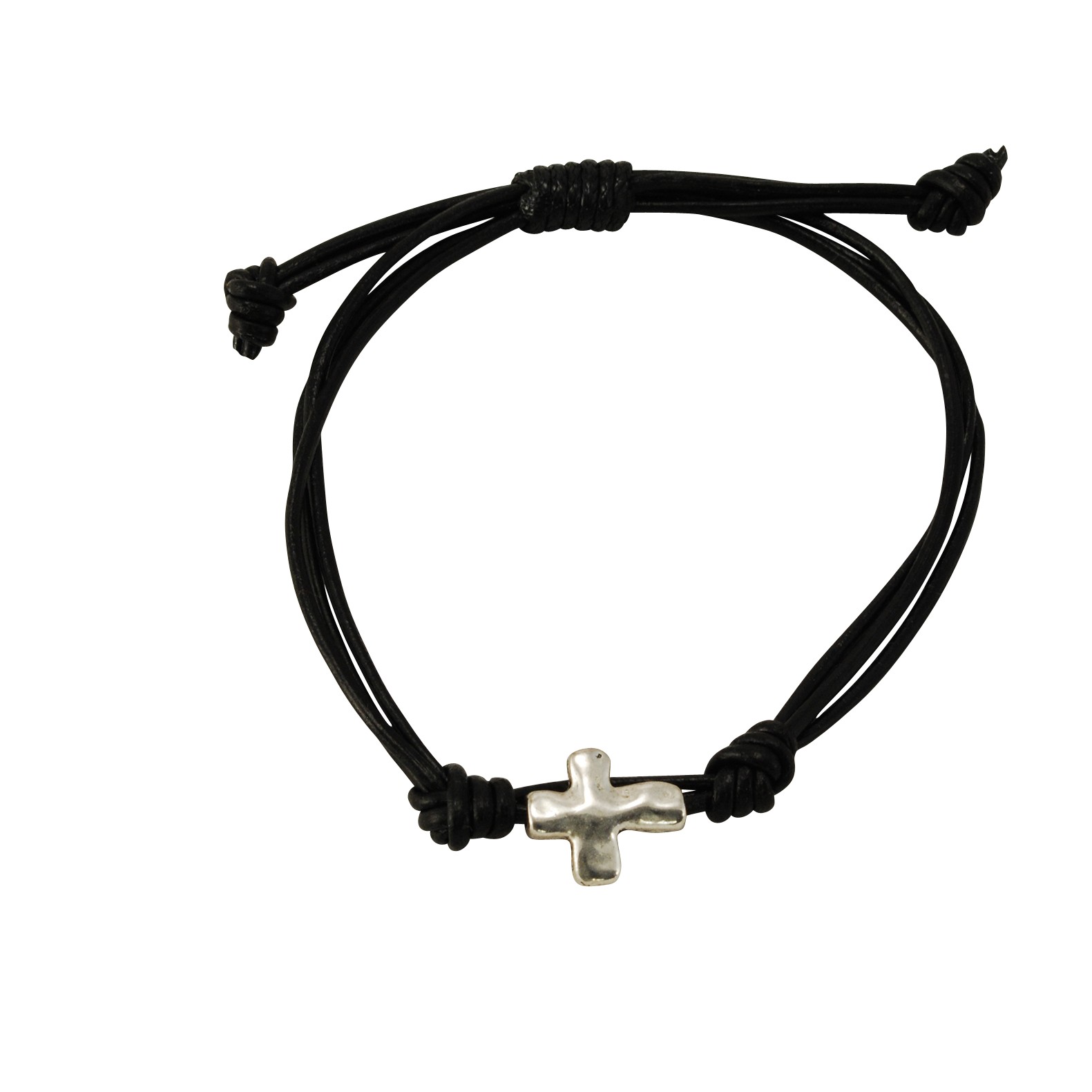 Armband - Kreuz und Lederband Armband - Kreuz und Lederband