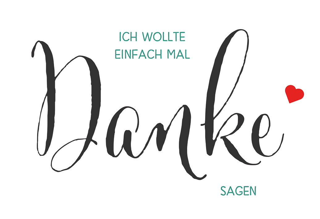 Dankeskarte - Ich wollte einfach mal Danke sagen