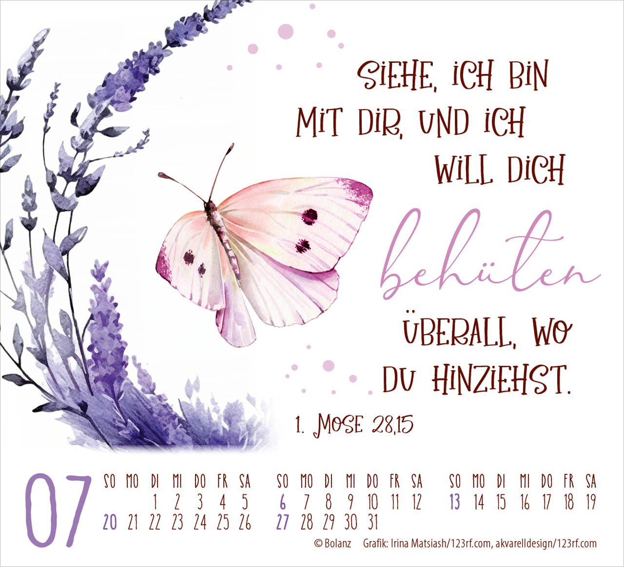 Minikalender - Geschützt in seiner Hand & 2025 Minikalender - Geschützt in seiner Hand & 2025