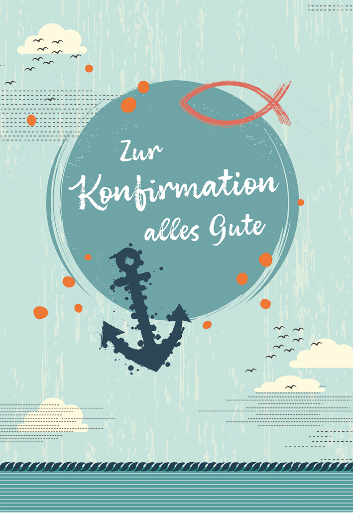 Karte zur Konfirmation - Alles Gute & Geldgeschenk