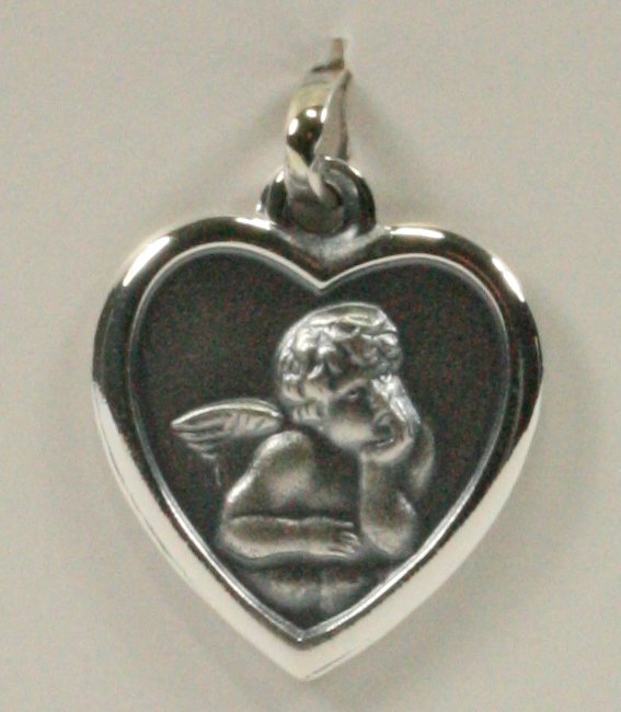 Silber-Anhänger - Herz & Schutzengel Silber-Anhänger - Herz & Schutzengel